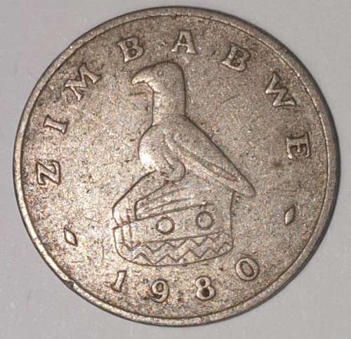 1980 - 5 CENT COIN - ZIMBABWE - (Copper-Nickel)